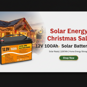 WinPower 12V 100Ah LiFePO4 Battery for Home Solar