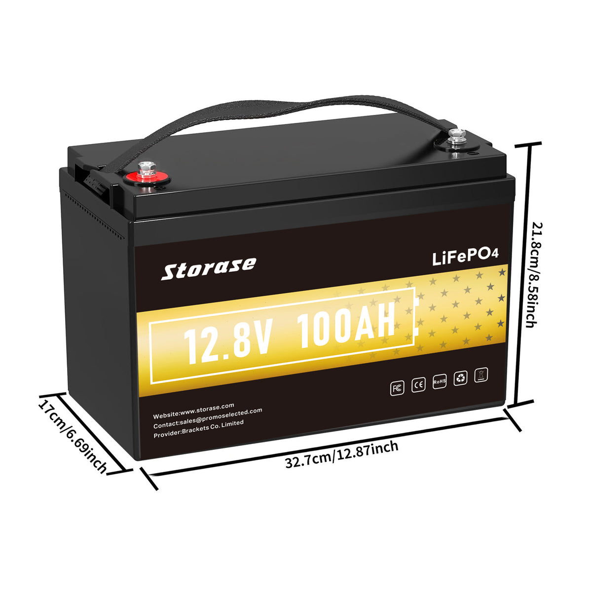 WinPower 12V 100Ah LiFePO4 Battery - 10+ Year Lifespan